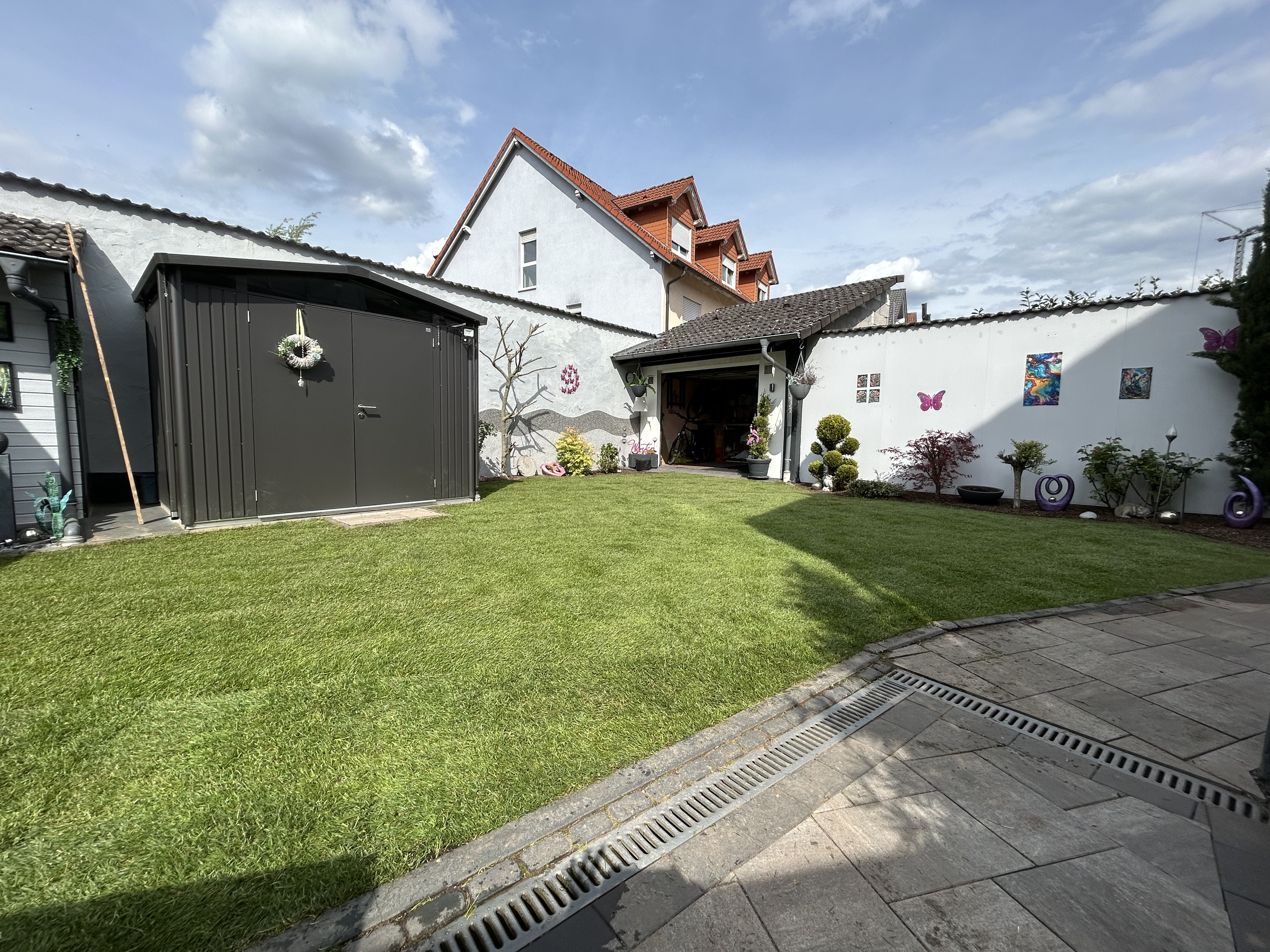 Nachher Rollrasen